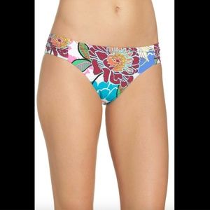 NEW $76 Trina Turk Shirred Hipster Bikini Bottoms [SZ‎ 12 ]